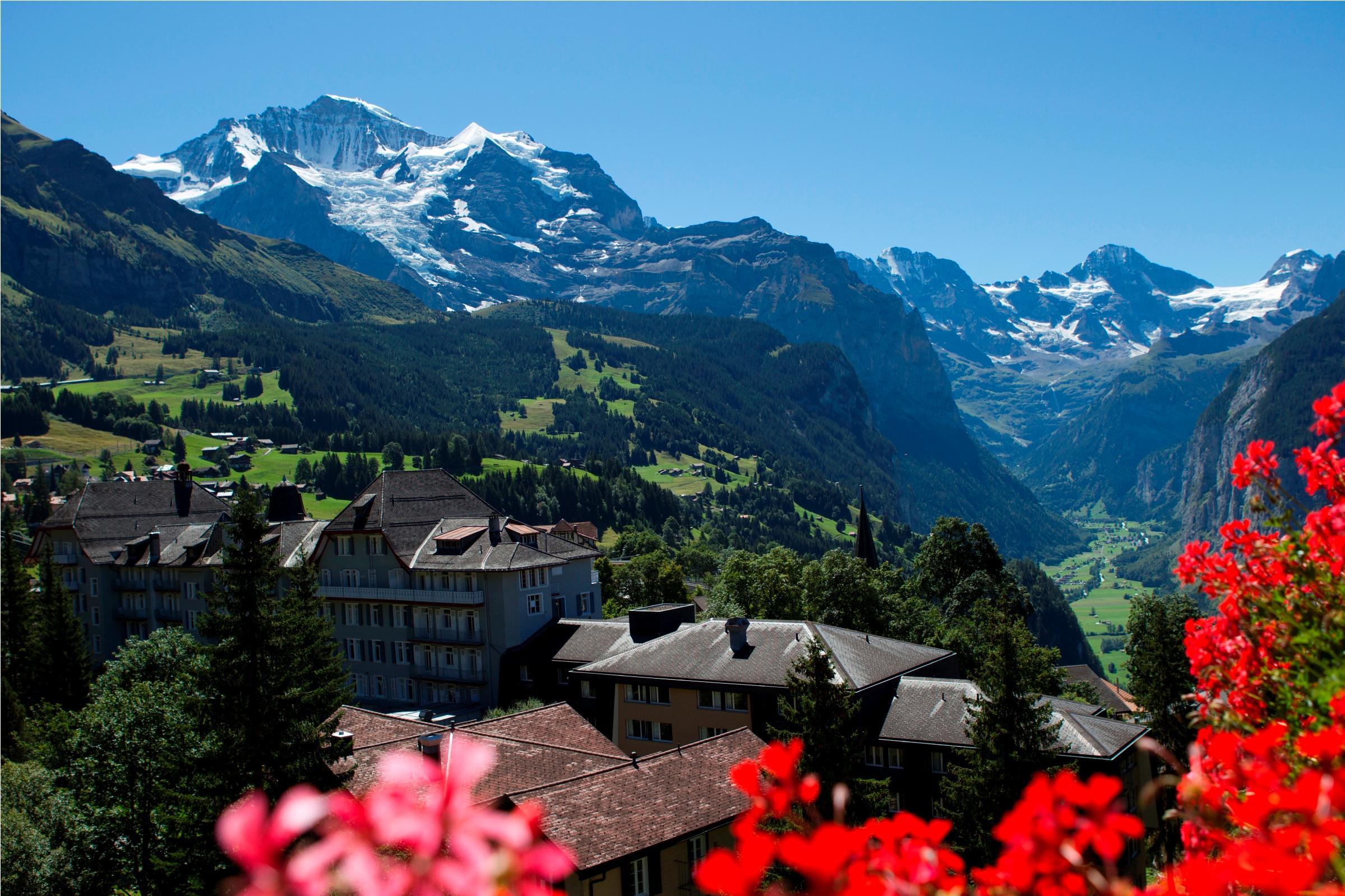 Hotel Belvédère Wengen Exterior foto