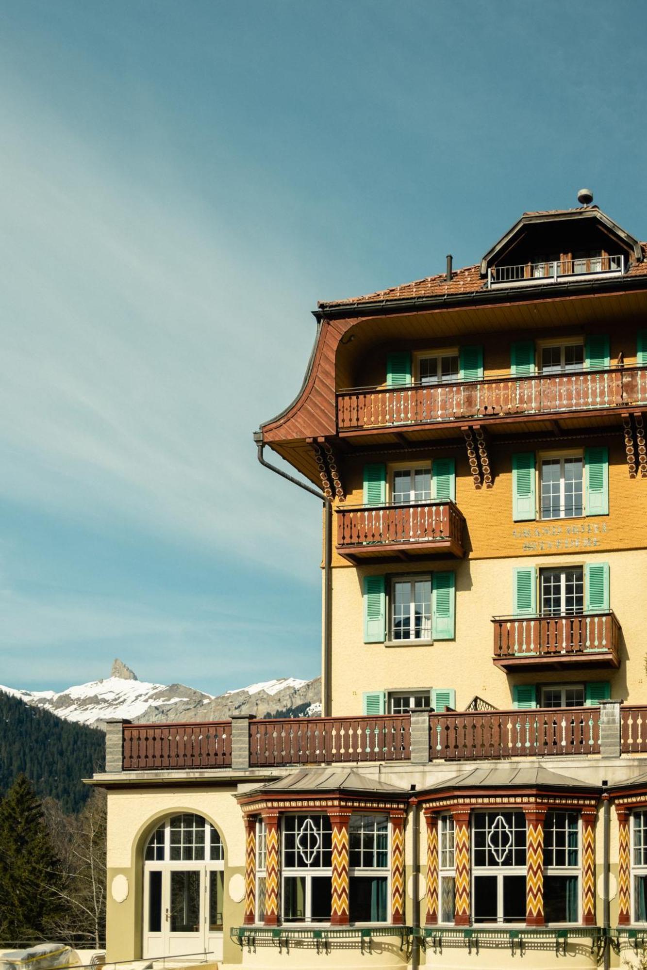 Hotel Belvédère Wengen Exterior foto